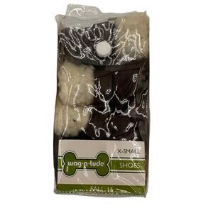 Wag-A-Tude X-Small Dog Shoes NEW in Package